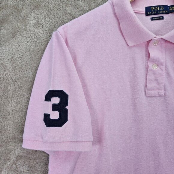 Polo Ralph Lauren Pink Golf Shirt Classic Fit Big Pony Logo Teen Size XL (18-20) - Picture 8 of 10